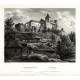 Hrádek Křivoklát. Druhý obraz, ocelorytina, Mikovec, 1860