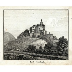 Frýdlant - Friedland, litografie, Neue Bildergallerie, 1834