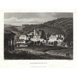 Vyšší Brod - Hohenfurth, ocelorytina, Würbs, Höfer, Haase, 1840
