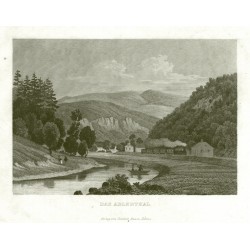 Údolí Orlice - Das Adlerthal, ocelorytina, Haase, 1840