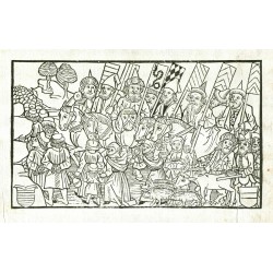 Johannes de Thurocz - Chronica Hungarorum, woodcut, 1488