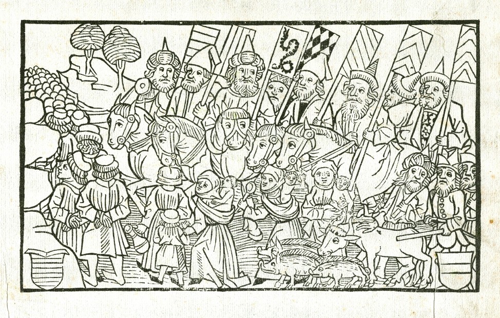 Johannes de Thurocz - Chronica Hungarorum, woodcut, 1488