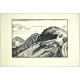 Arno Nauman - Kozí hřbety, Krkonoše, dřevoryt, 1940