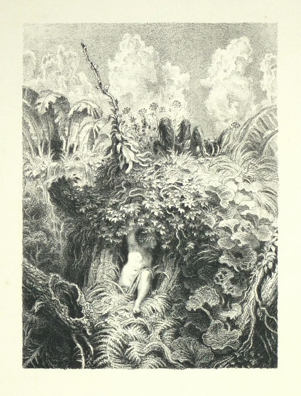 Max Švabinský - Satyr spí, litografie, 1939