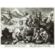 Austernfang - Tranquillum placido dum, Kupferstich, Stradanus, Galle, Venationes, 1600