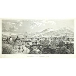Ansicht von Innsbruck - lithography, Bauer, 1856