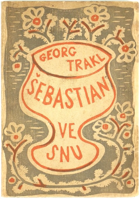Georg Trakl - Šebastian v snu, obálka Josef Čapek, Obzina, 1924