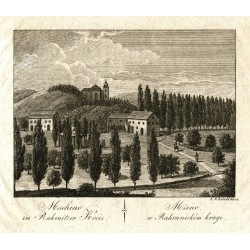 Mšeno - Mscheno im Rakonitzer Kreis, mědirytina, Hyllos, 1820