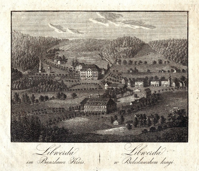 Lázně Libverda - Libwerda im Bunzlauer Kreis, mědirytina, Hyllos, 1820