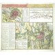 Praha - Cheb, Kriegs - Expeditions - Carte, mědirytina, Homannovi dědicové, 1743