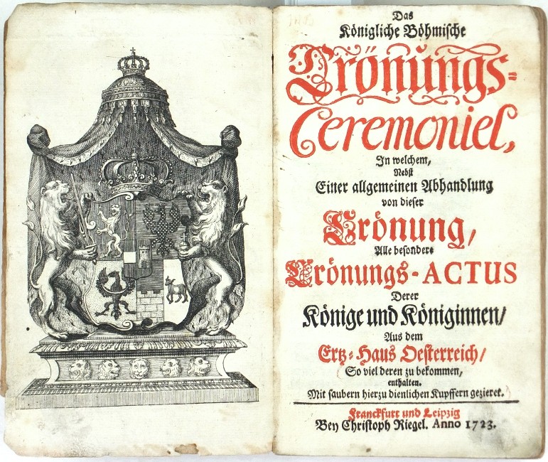 Rink, Das Königliche Böhmische Crönungs-Ceremoniel, 1723