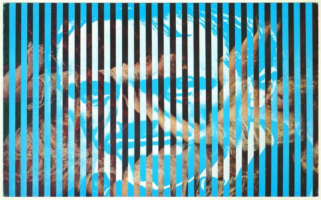 Jiří Kolář - Hommage à Baudelaire, koláž - roláž, 1973