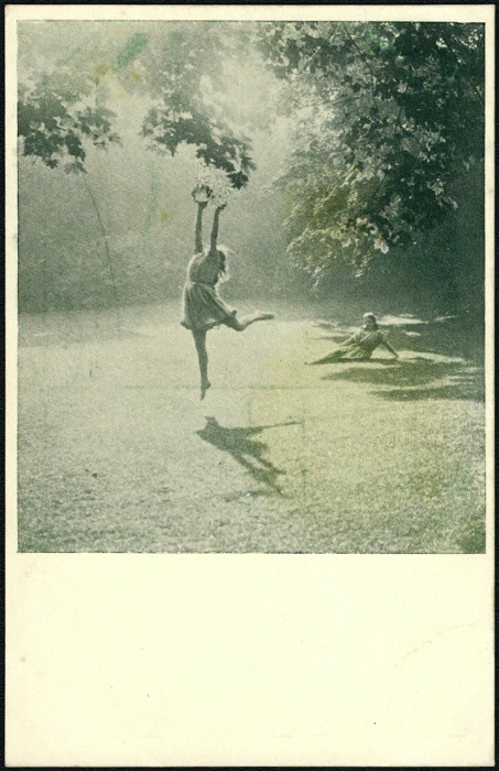 František Drtikol - Z rytmických cviků Sokola v Žižkově, hlubotisk, pohlednice, 1914