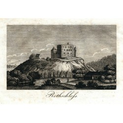 Krakovec (hrad) - Rothschloss, mědirytina, 1830
