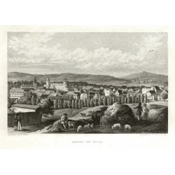 Teplice - Ansicht von Teplitz, ocelorytina, Kandler, Daumerlang, 1850