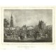 Das Altonaer Thor in Hamburg, Lithografie, Semmler, Bürger, 1845 - Verkauf alter Karten