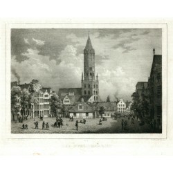Der Pferdemarkt in Hamburg, lithograph, Bürger, Semmler, 1845