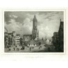 Hamburk - Der Pferdemarkt in Hamburg, litografie, Semmler, Bürger, 1845