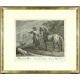 Ridinger - Ruský kůň - Cheval de Russie, mědirytina, 1750