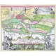 Prospect und Grundris der Stadt Hamburg. samt ihrer Gegend - Old maps for sale