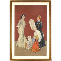 Josef Wenig - reklamní nívrh - tuš, akvarel tempera, 20. léta