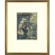 Josef Váchal - Ex libris F. M. Klicmana, Žehnající músa, dřevoryt, exlibris, 1945