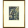 Josef Váchal - Ex libris F. M. Klicmana, Žehnající músa, dřevoryt, exlibris, 1945