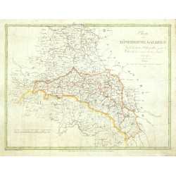 Galizien - Charte vom Königreiche Galizien, Kupferstich Karte, 1813