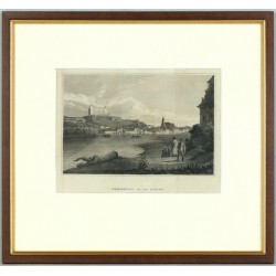 Bratislava - Pressburg an der Donau, ocelorytina, 1840