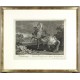Ridinger - Transylvanian horse - Cheval de Transylvaniae, copperplate engraving, 1750