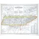 Neueste Karte von Tennessee - Antique map
