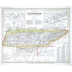 Neueste Karte von Tennessee