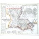 Neueste Karte von Louisiana - Alte Landkarte