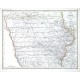 Karte von Iowa - Antique map