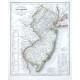 Neueste Karte von New Jersey - Antique map