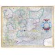 Warwicum, Northhamtonia, Huntingdonia, - Alte Landkarte
