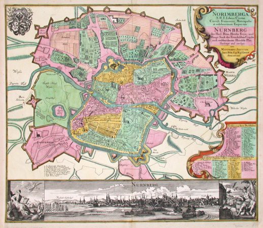 Norimberga - Nürnberg - Old maps for sale