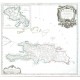 Isles de Saint Dominigue ou Hispaniola et de la Martinique - Stará mapa