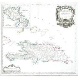 Isles de Saint Dominigue ou Hispaniola et de la Martinique