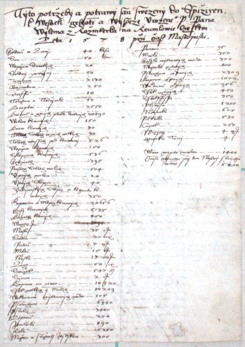 Český Krumlov. List ze starého rožmberského manuálníku - Varia for sale