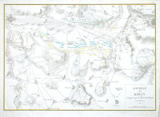 Bataille de Kolin - Staré mapy na prodej