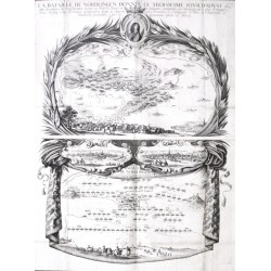 La Bataille de Nordlingen Donneele Troisiesme Iovr D'Aovst 1645  Ordre de la Bataile de Nordlingen