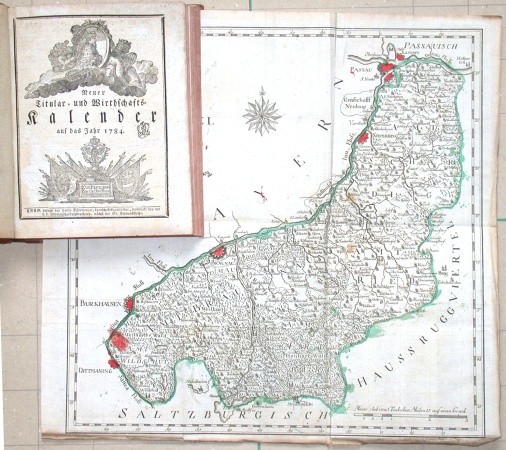 Neuer Titf dular- und Wirtschafts-Kalender auf das Schaltjahr 1784 - Old prints, rare books and bibliophile books for sale