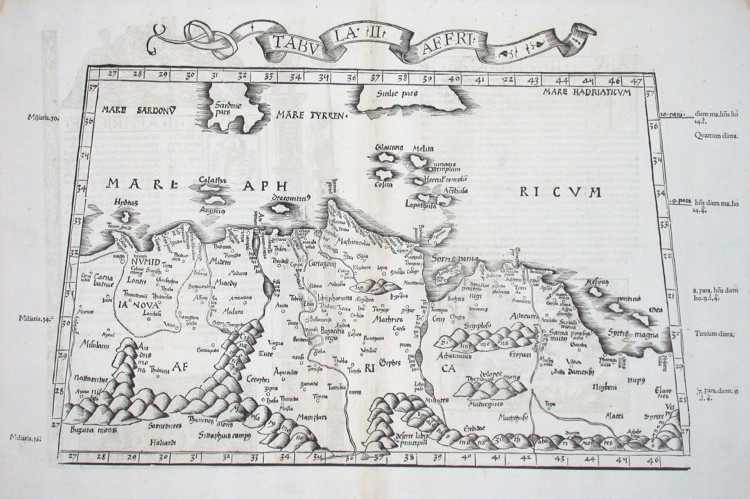 Tabula II. Affri. - Old maps for sale