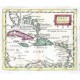 Isles Antilles - Alte Landkarte