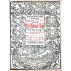 Neuer Prager Titular- und Logiaments Calender  H. Wenceslai  auf das 1741. Jahr