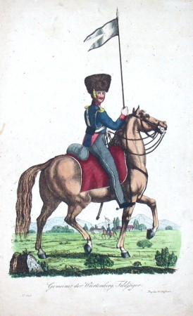 Gemeiner der Würtemberg. Feldjäger - Stará a moderní grafika na prodej