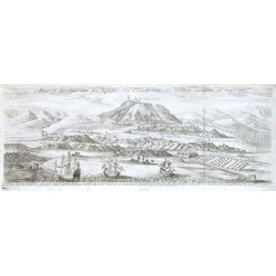 Prospect der Statt und des Schlosses von Corintho von den Türcken verlassen A°. 1687