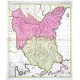 Bulgaria et Romania, divisa in - Alte Landkarte