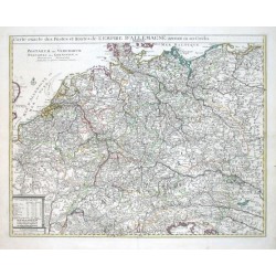 Carte exacte des Postes et Routes de L'Empire D'Allemagne